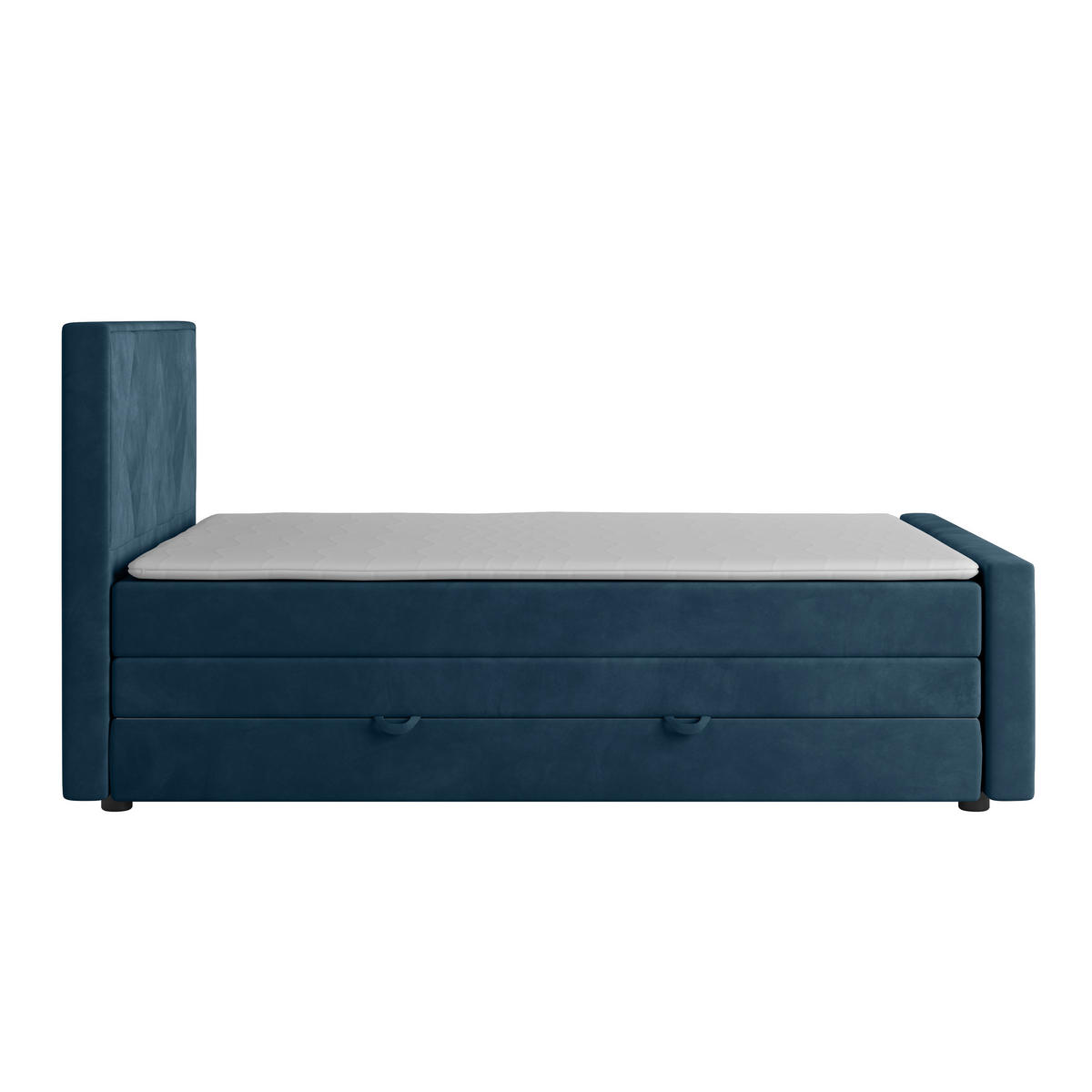 BOXSPRINGBETT 140/200 cm  in Blau  - Blau, MODERN, Holz/Kunststoff (140/200cm) - MID.YOU