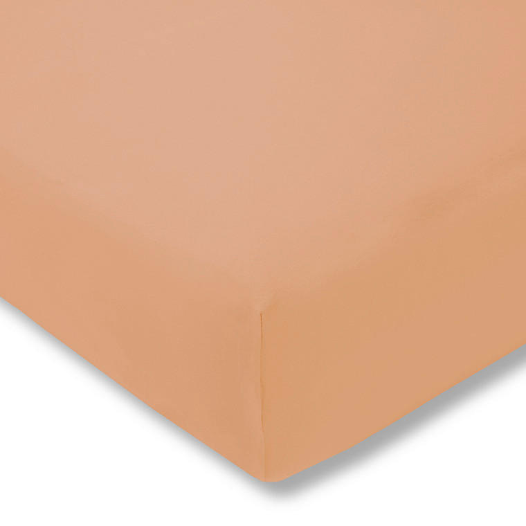 SPANNBETTTUCH Exquisit Single-Jersey 200/200 cm  - Orange, Basics, Textil (200/200cm) - Estella