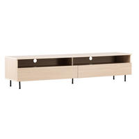 TV-BÄNK 180/40/40 cm  - vit/svart, Design, metall/trämaterial (180/40/40cm) - Best Price