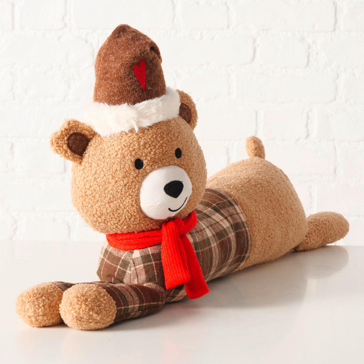 ZUGLUFTSTOPPER    - Braun, Basics, Textil (33/80/15cm)