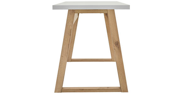 SCHREIBTISCH 135/65/75,2 cm Weiß, Eiche Artisan  - Eiche Artisan/Weiß, KONVENTIONELL, Holzwerkstoff (135/65/75,2cm) - Carryhome