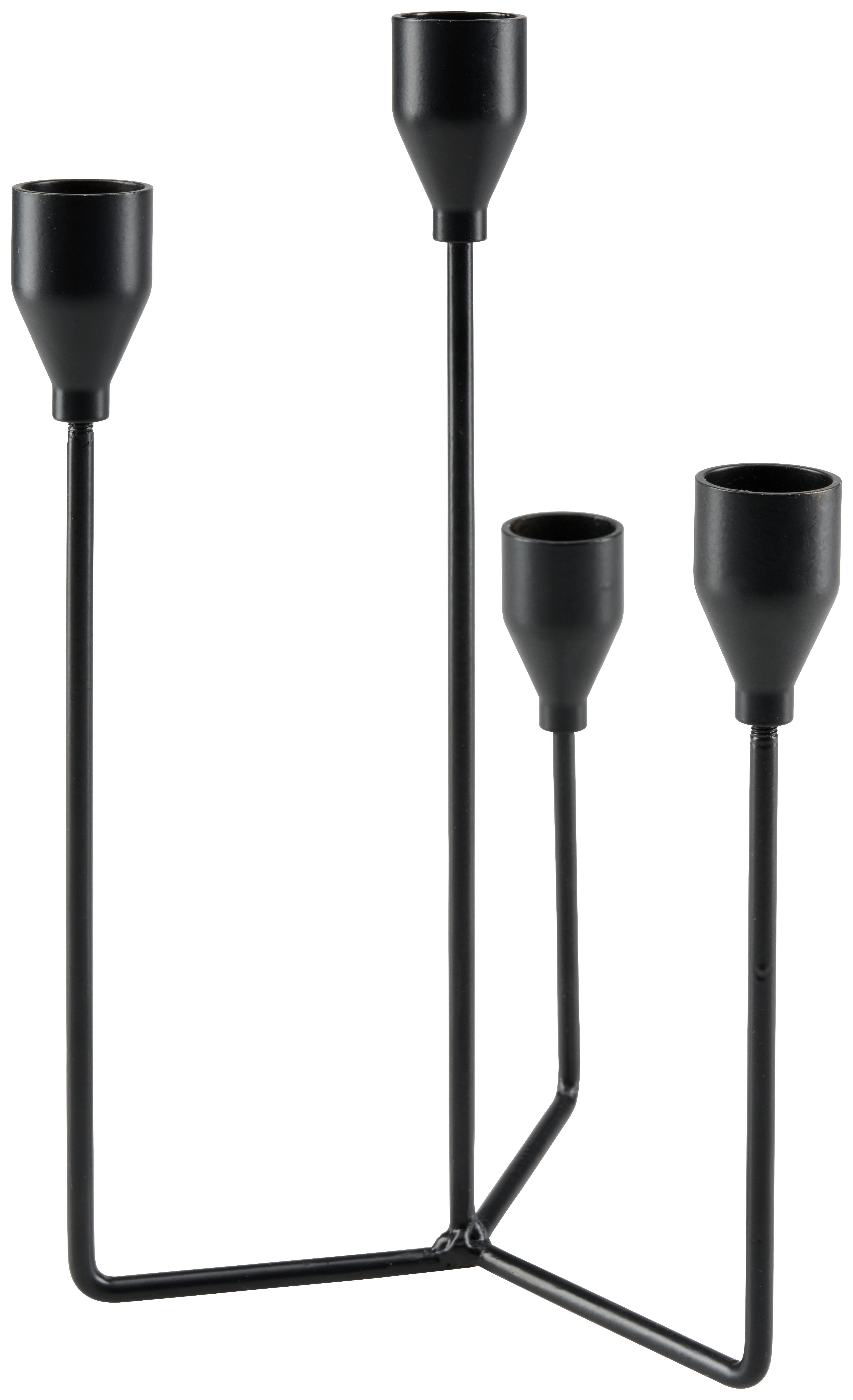 SUPORT PENTRU LUMÂNĂRI - negru, Natur, metal (15,5/25/13cm) - Ambia Home