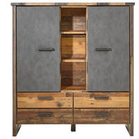 HIGHBOARD  in 139/152/42 cm  - Anthrazit/Grau, KONVENTIONELL, Holzwerkstoff/Kunststoff (139/152/42cm) - Hom`in