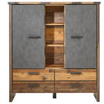 HIGHBOARD  in 139/152/42 cm  - Anthrazit/Grau, KONVENTIONELL, Holzwerkstoff/Kunststoff (139/152/42cm) - Hom`in