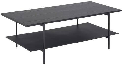 COUCHTISCH 115/60/40 cm rechteckig Schwarz  - Schwarz, MODERN, Holzwerkstoff/Metall (115/60/40cm)