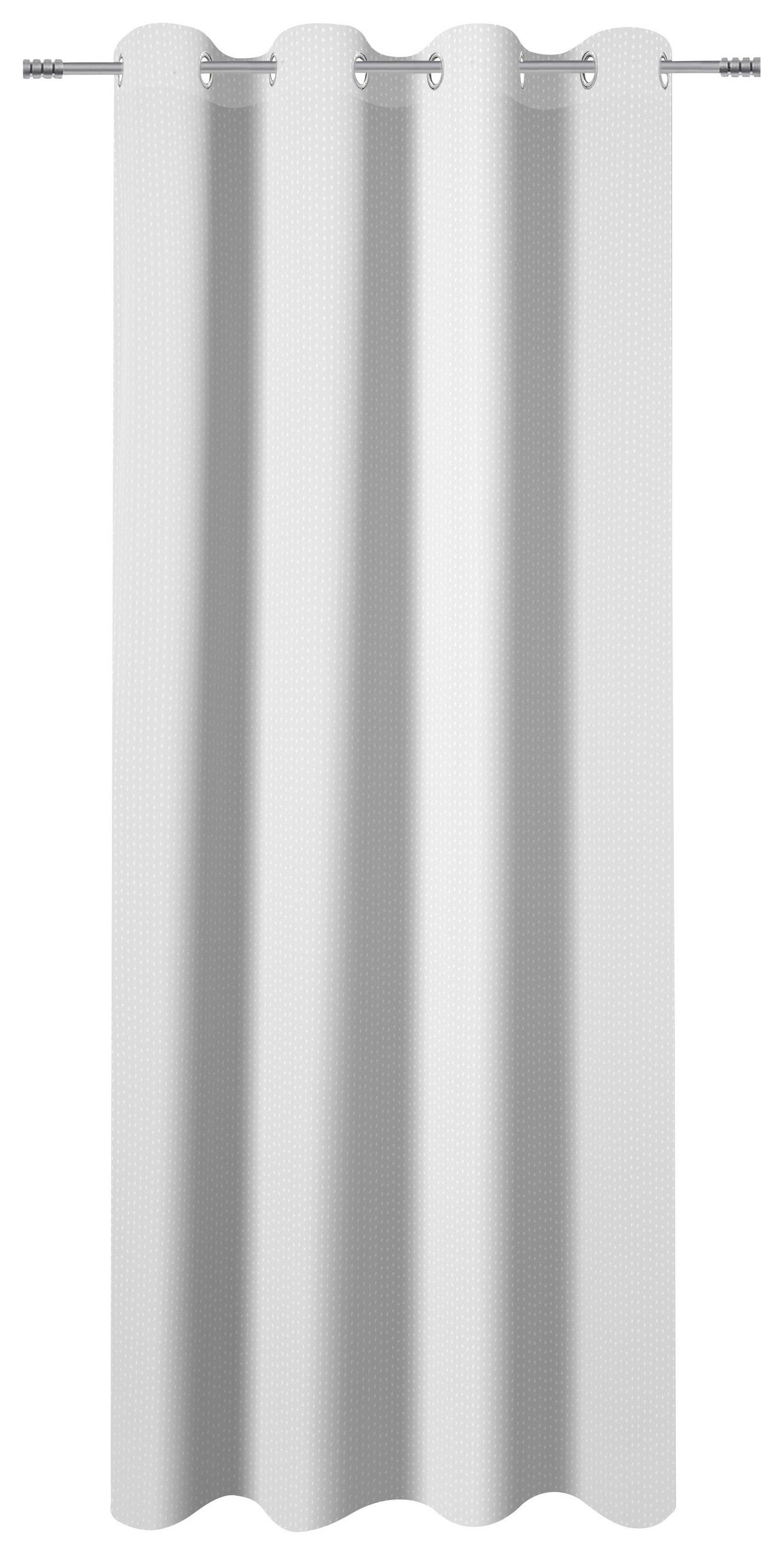 Vorhang Mit Ösen Nessi 140x245 Cm Weiß