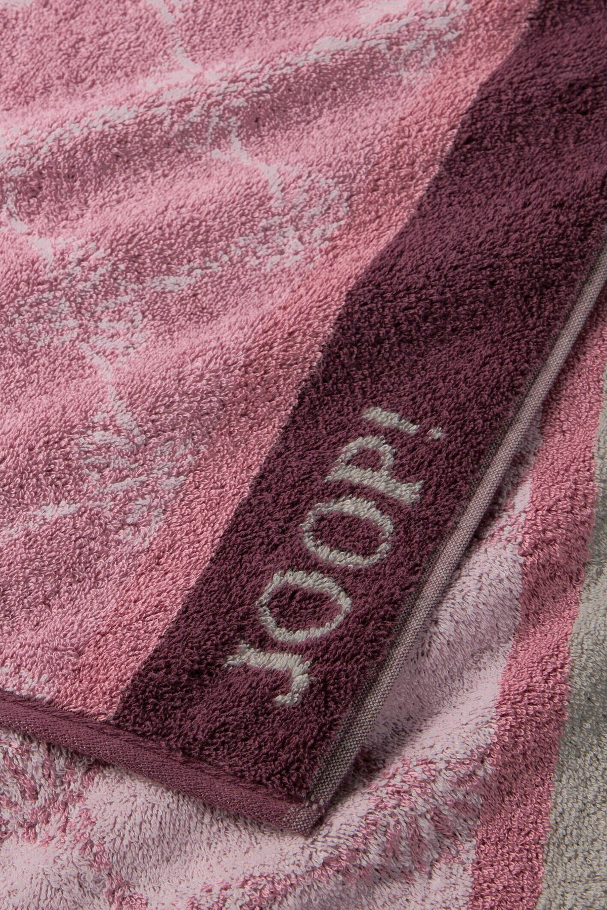 DUSCHTUCH LINES STRIPES 80/150 cm  - Rosa, Basics, Textil (80/150cm) - Joop!