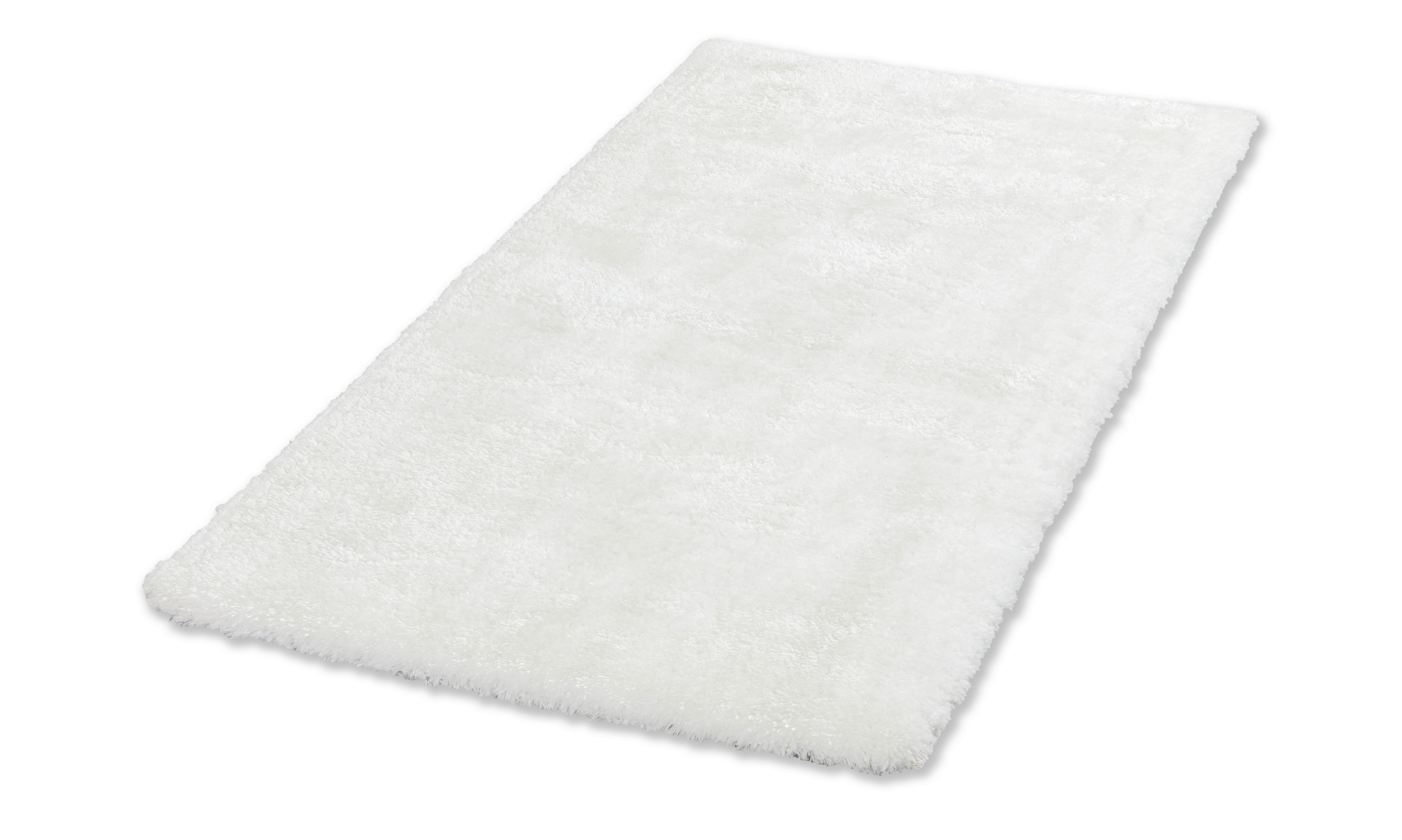 HOCHFLORTEPPICH  67/130 cm  gewebt  Weiß   - Weiß, Basics, Textil (67/130cm) - Schöner Wohnen