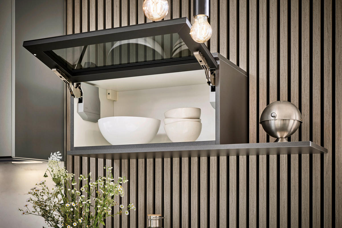 EINBAUKÜCHE   - Grau, Design, Holzwerkstoff - Xora