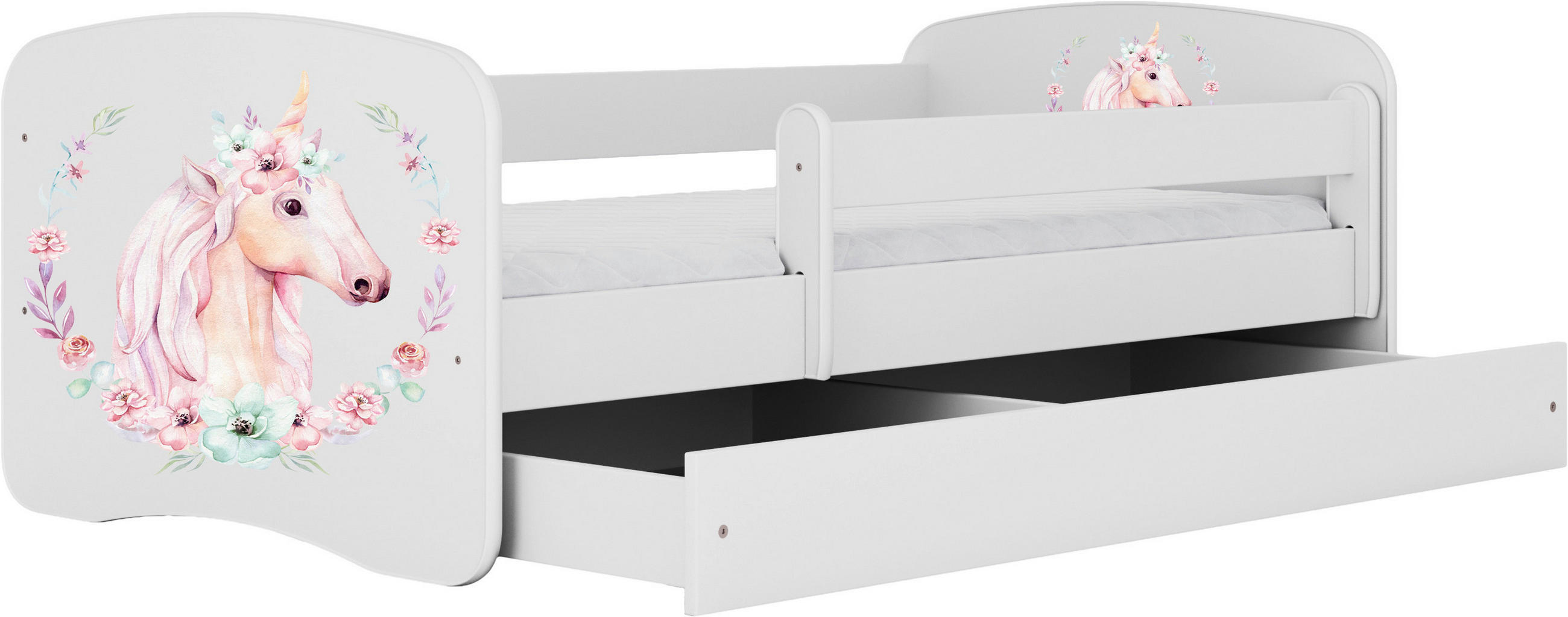 KINDER-/JUNIORBETT - Birkefarben/Weiß, MODERN, Holz/Holzwerkstoff (80/160cm) - MID.YOU