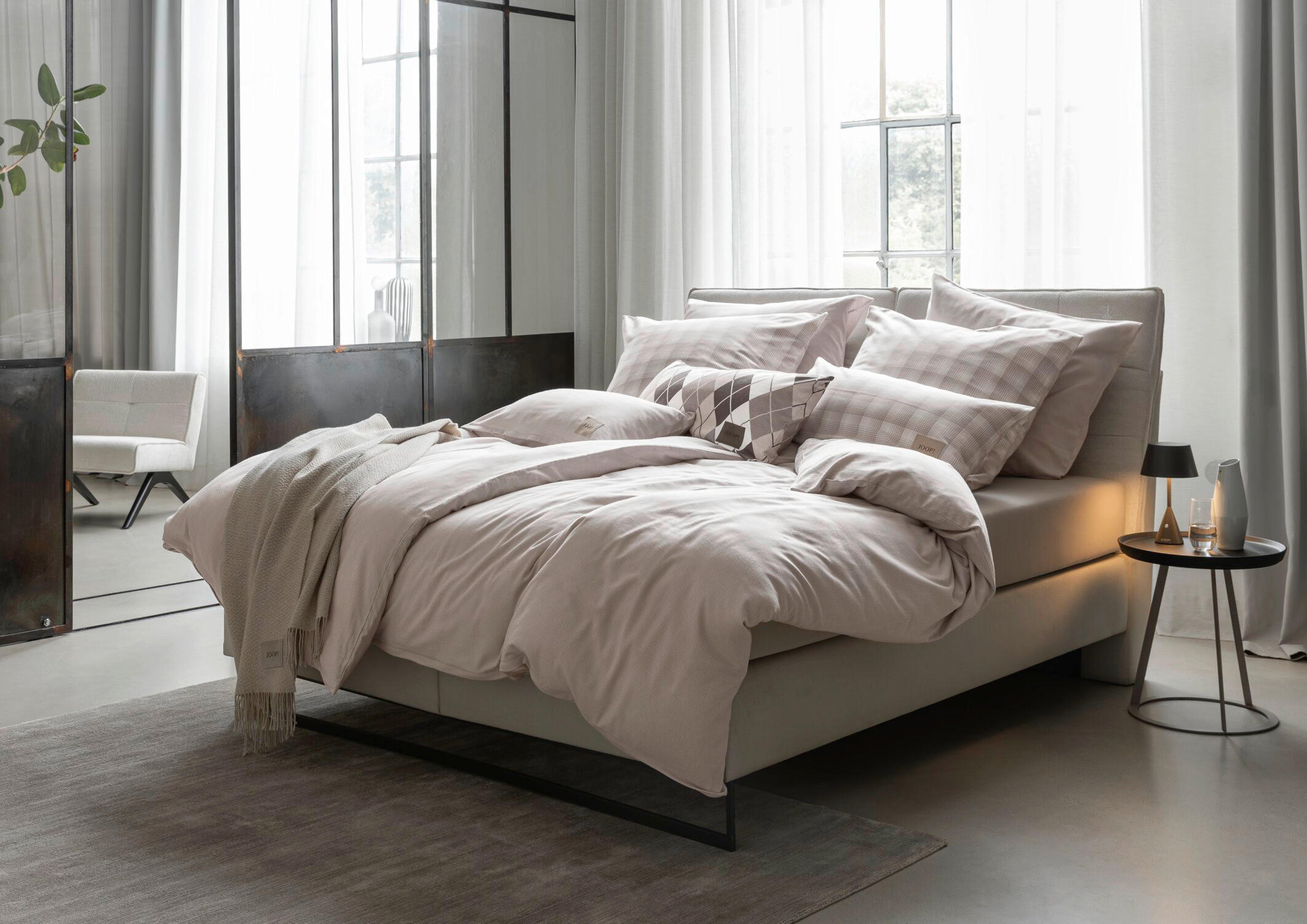 BETTWÄSCHE Joop! Soft Flanell 155/220 cm  - Creme, KONVENTIONELL, Textil (155/220cm) - Joop!