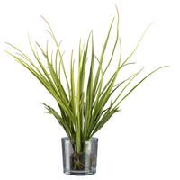 KUNSTPFLANZE 50 cm  - Klar/Grün, Basics, Glas/Kunststoff (50cm)