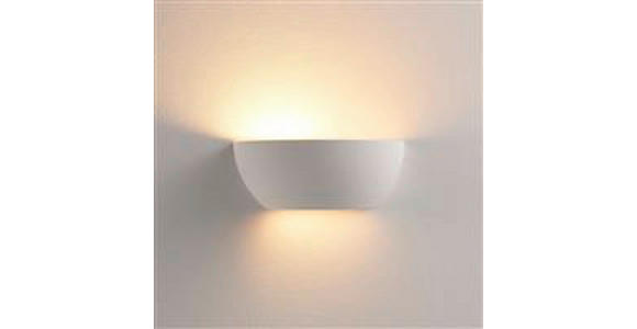 WANDLEUCHTE Alessia 24,5/12/9,5 cm  - Weiß, Basics, Stein (24,5/12/9,5cm) - Novel