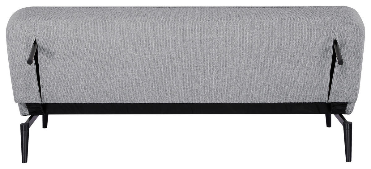 SCHLAFSOFA in Holz, Textil Grau  - Schwarz/Grau, Design, Holz/Textil (192/82/90cm) - Livetastic