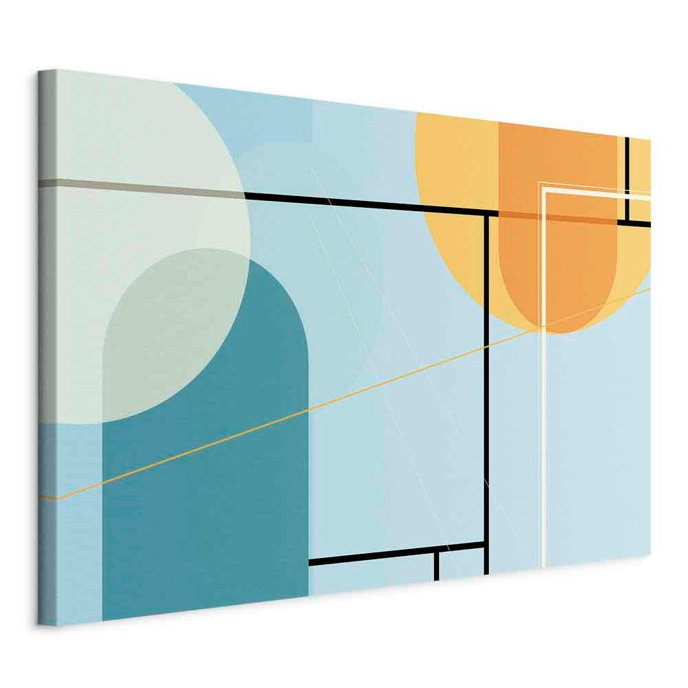 LEINWANDBILD Abstraktes 90/60/1,2 cm  - Multicolor, Basics, Holz/Textil (90/60/1,2cm) - artgeist