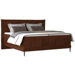 BOXSPRINGBETT 180/200 cm  in Braun  - Schwarz/Braun, KONVENTIONELL, Textil/Metall (180/200cm) - Esposa
