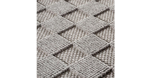 FLACHWEBETEPPICH 160 cm HELIX Silberfarben  - Silberfarben, Basics, Kunststoff/Textil (160cm) - Novel