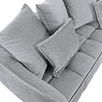 SCHLAFSOFA Flachgewebe Hellgrau  - Hellgrau/Schwarz, KONVENTIONELL, Kunststoff/Textil (250/70/118cm) - Carryhome