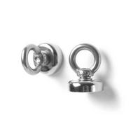MAGNETSET  - Silberfarben, Basics, Metall (2,5/3,3cm)