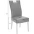 STUHL Lederlook Buche massiv Buchefarben, Grau - Buchefarben/Grau, KONVENTIONELL, Holz/Textil (47/100/64cm) - CANTUS