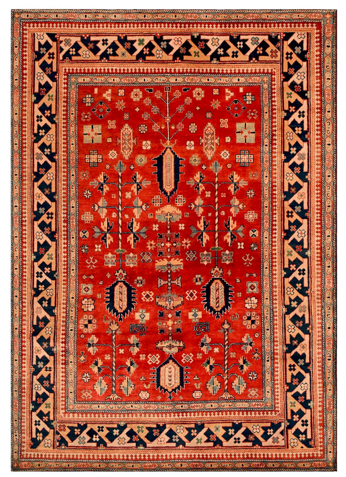 ORIENTTEPPICH 120/180 cm Ararat Multicolor, Rostfarben  - Rostfarben/Multicolor, LIFESTYLE, Textil (120/180cm) - Cazaris