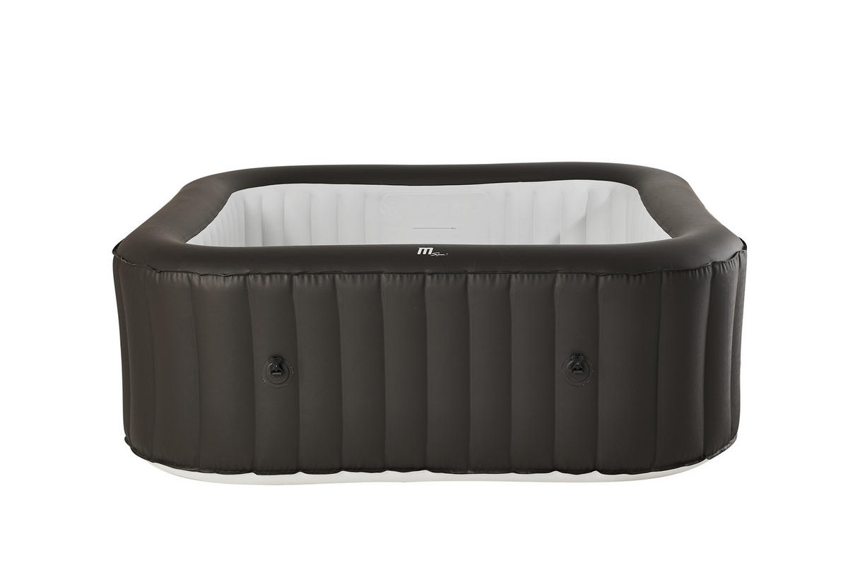 WHIRLPOOL MSPA URBAN VITO 185/185/68 cm  - Grau, KONVENTIONELL, Leder/Kunststoff (185/185/68cm)