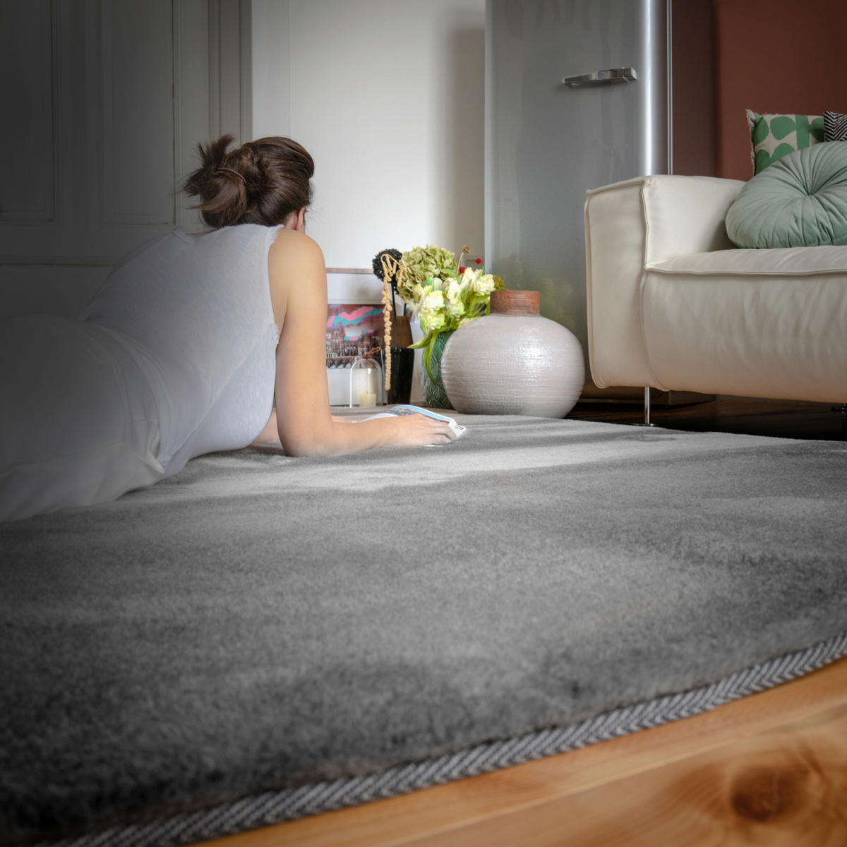 KUNSTFELL 200/290 cm My Jazz  - Grau, Basics, Textil (200/290cm) - Obsession