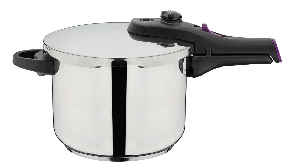 SCHNELLKOCHTOPF SYSTEM RAPID 6 L  - Silberfarben, Basics, Metall (22cm) - GSW