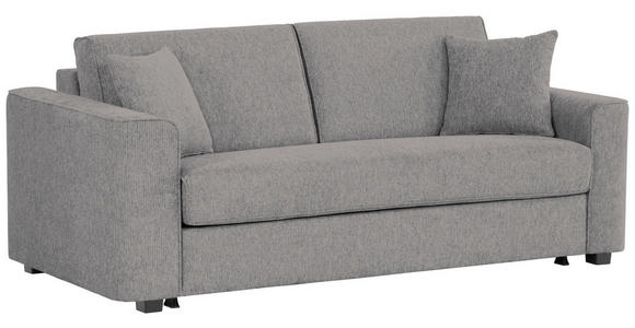 SCHLAFSOFA Webstoff Dunkelgrau  - Dunkelgrau/Schwarz, Design, Kunststoff/Textil (205/83/100cm) - Xora