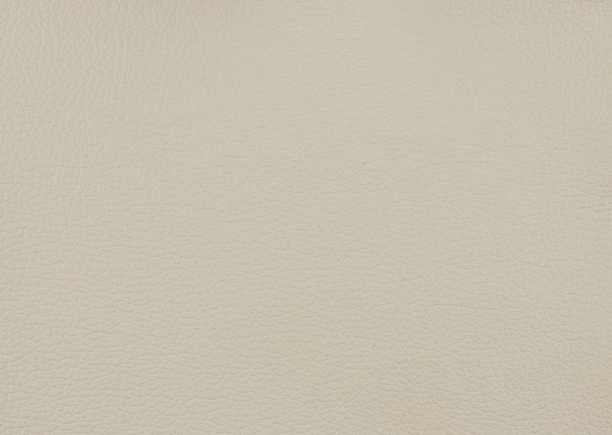 ECKSOFA  in Echtleder Ecru  235/248 cm  - Ecru/Alufarben, Design, Leder/Metall (235/248cm) - Beldomo Premium