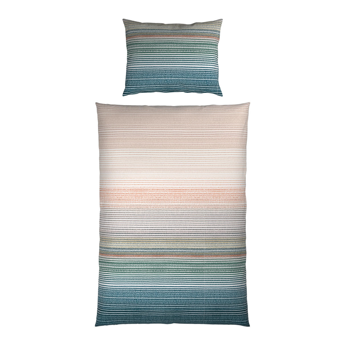 WENDEBETTWÄSCHE 2-teilig Satin, Flachgewebe 140/200 cm  - Hellblau, Basics, Textil (140/200cm) - Esposa
