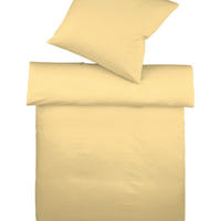 BETTWÄSCHE Makosatin 155/220 cm  - Beige, Basics, Textil (155/220cm) - Fleuresse