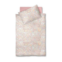 POVLEČENÍ, makosatén, bílá, starorůžová, světle žlutá, světle růžová, pastelově modrá, 140/200 cm  - bílá/starorůžová, Basics, textil (140/200cm) - Fleuresse