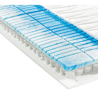 GEL-TASCHENFEDERKERNMATRATZE 90/190 cm Höhe ca. 20 cm  - Weiss, Basics, Textil (90/190cm) - Valnatura