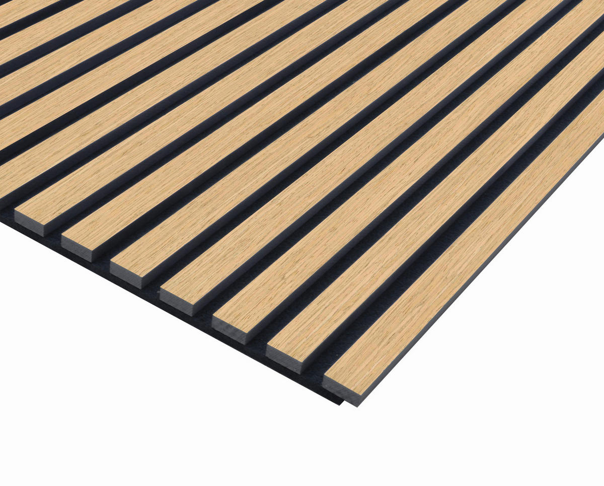 AKUSTIKPANEEL Gerecon furniert 57.25/1.9/267 cm  - Eichefarben, KONVENTIONELL, Holz/Textil (57.25/1.9/267cm)