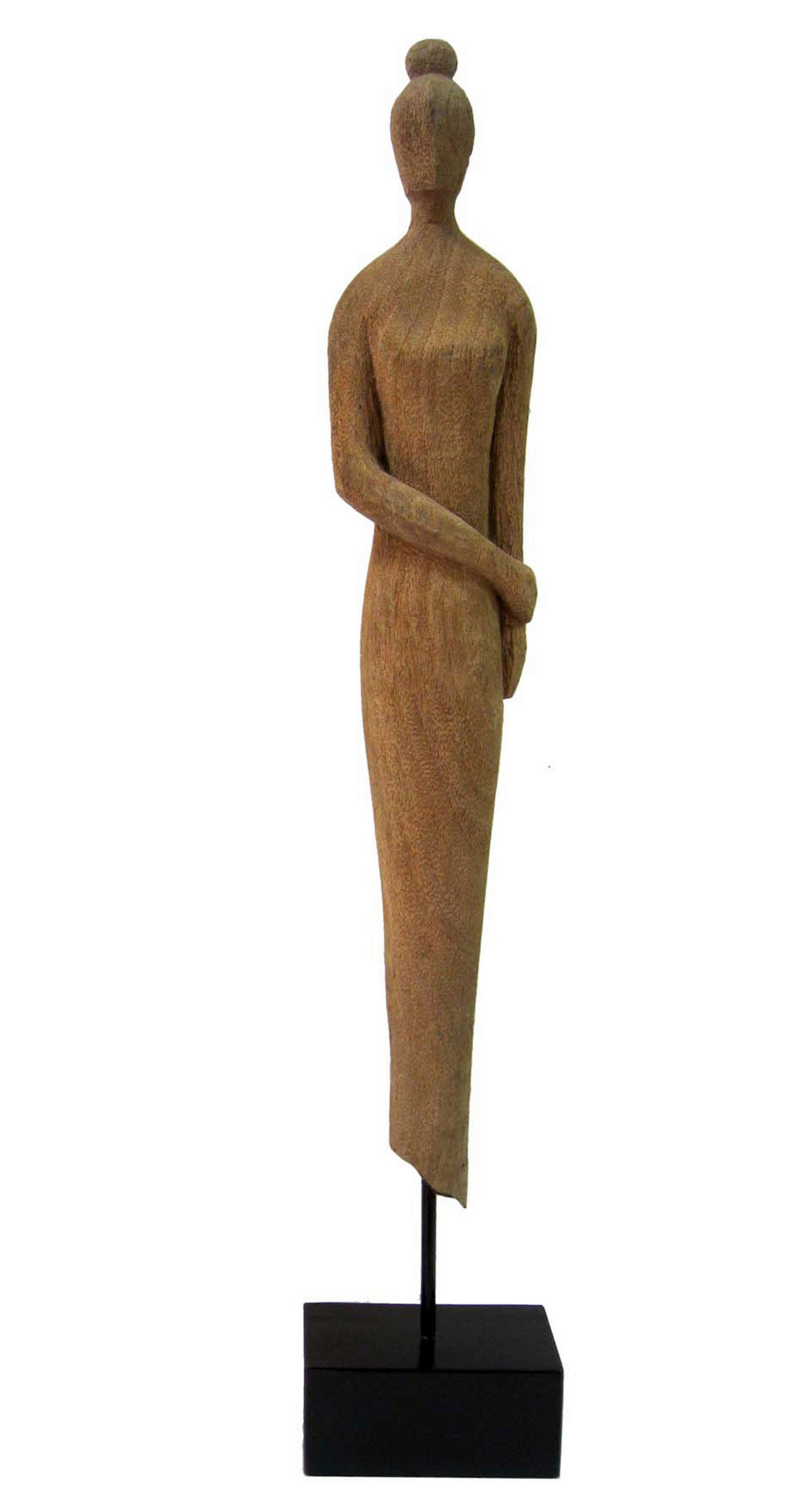 DEKODAME - Schwarz/Naturfarben, Natur, Holz/Metall (14/71/9cm) - Ambia Home