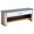 GARDEROBENBANK - Eichefarben/Alufarben, Design, Glas/Holzwerkstoff (117/46/34cm) - Moderano GARDEROBENBANK - Eichefarben/Alufarben, Design, Glas/Holzwerkstoff (117/46/34cm) - Moderano