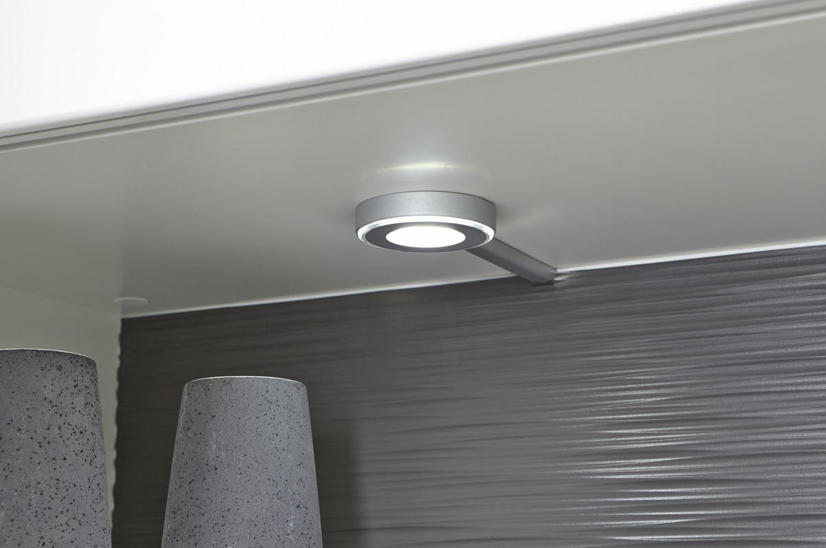 EINLEGEBODENBELEUCHTUNG LED-Leuchtmittel  - Silberfarben, Design, Kunststoff/Metall (6/1/6cm) - Livetastic