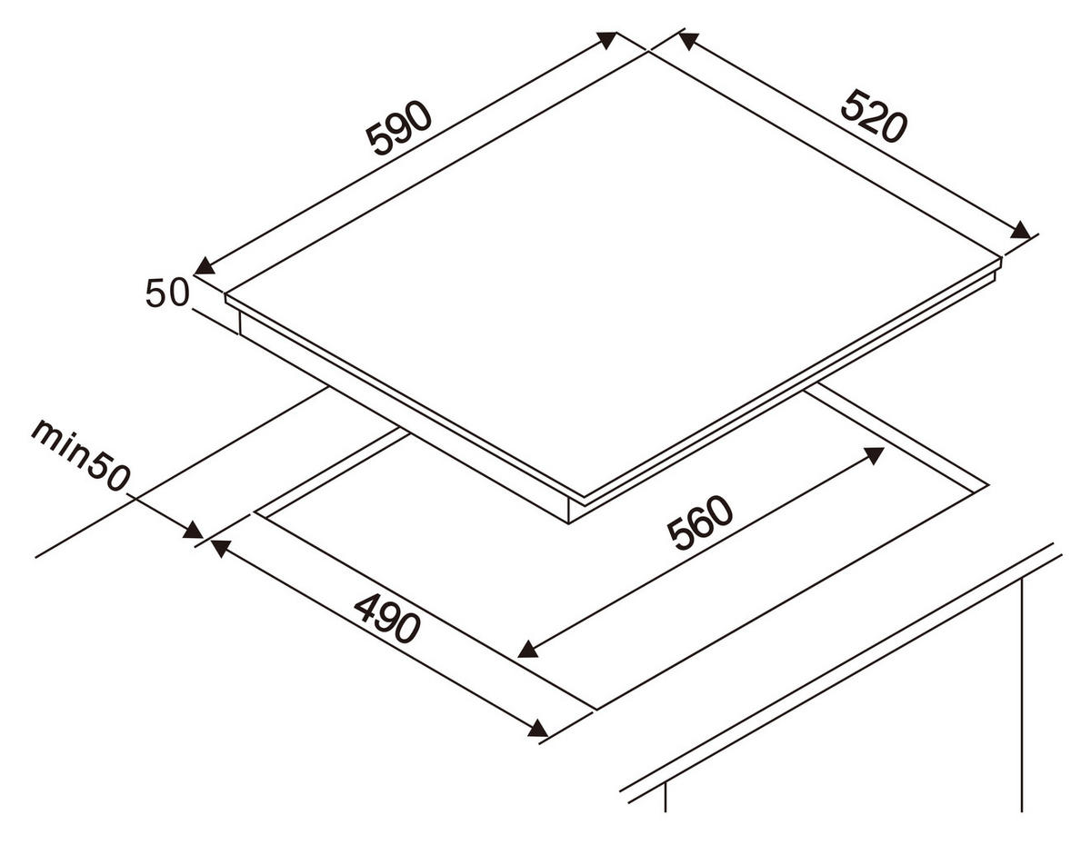 BACKOFENSET ASET9004400  - Schwarz, Basics, Glas/Metall (59,5/59,5/57,5cm) - Respekta