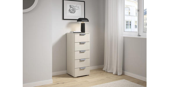 KOMMODE  in 40/100/42 cm  - Champagner/Dunkelgrau, Design, Glas/Holzwerkstoff (40/100/42cm) - Carryhome