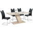 SCHWINGSTUHL in Metall, Textil Chromfarben, Schwarz - Chromfarben/Schwarz, Design, Textil/Metall (43/96/58,5cm) - CARRYHOME