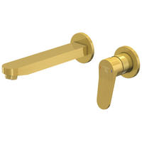 WASCHTISCHARMATUR 340 1814 3 BG  - Goldfarben, MODERN, Metall (22,9/10/22cm)