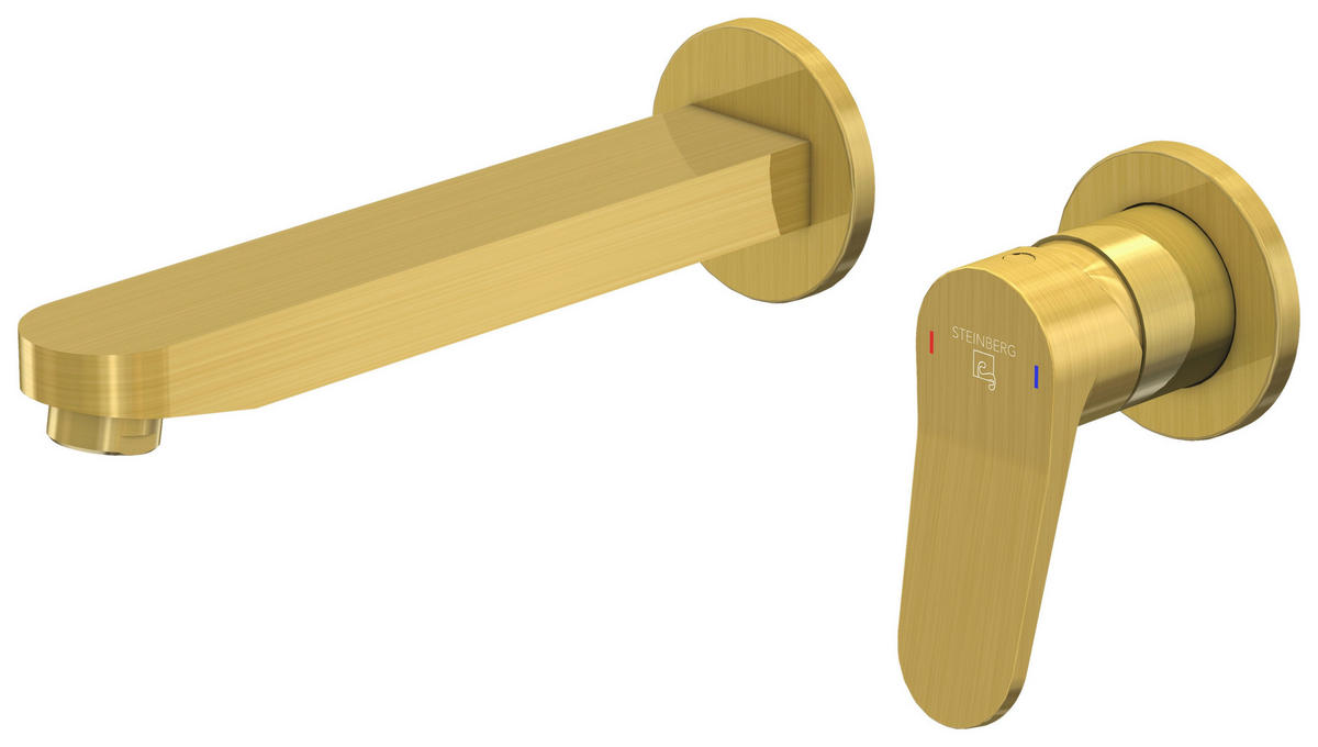 WASCHTISCHARMATUR 340 1814 3 BG  - Goldfarben, MODERN, Metall (22,9/10/22cm)