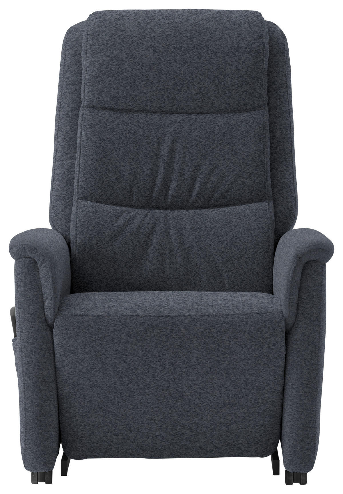FERNSEHSESSEL in Mikrofaser Dunkelblau  - Schwarz/Dunkelblau, Konventionell, Kunststoff/Textil (70/107/88cm) - Livetastic