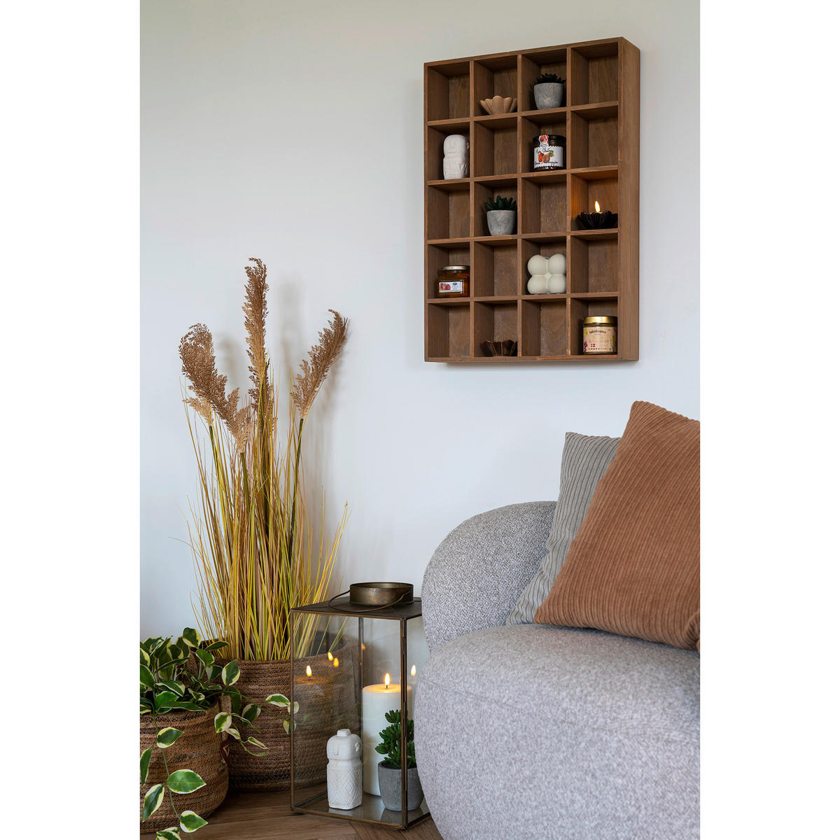 WANDREGAL 44/63/10 cm  - Kieferfarben, Basics, Holz (44/63/10cm) - MID.YOU