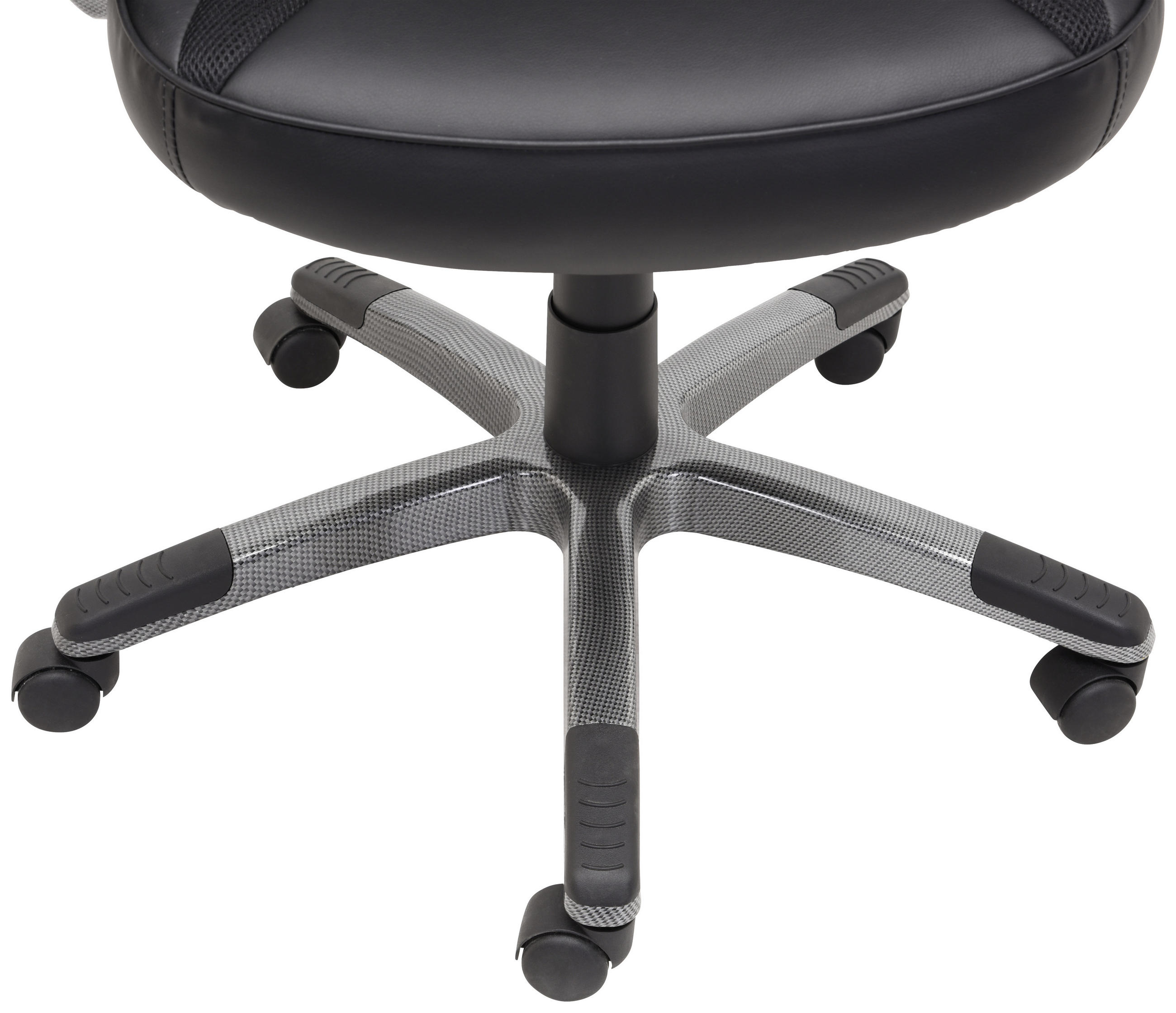PISARNIŠKI STOL kovina, umetna masa, tekstil siva, črna - siva/črna, Design, kovina/umetna masa (63,5/119/129/74cm) - Hom`in