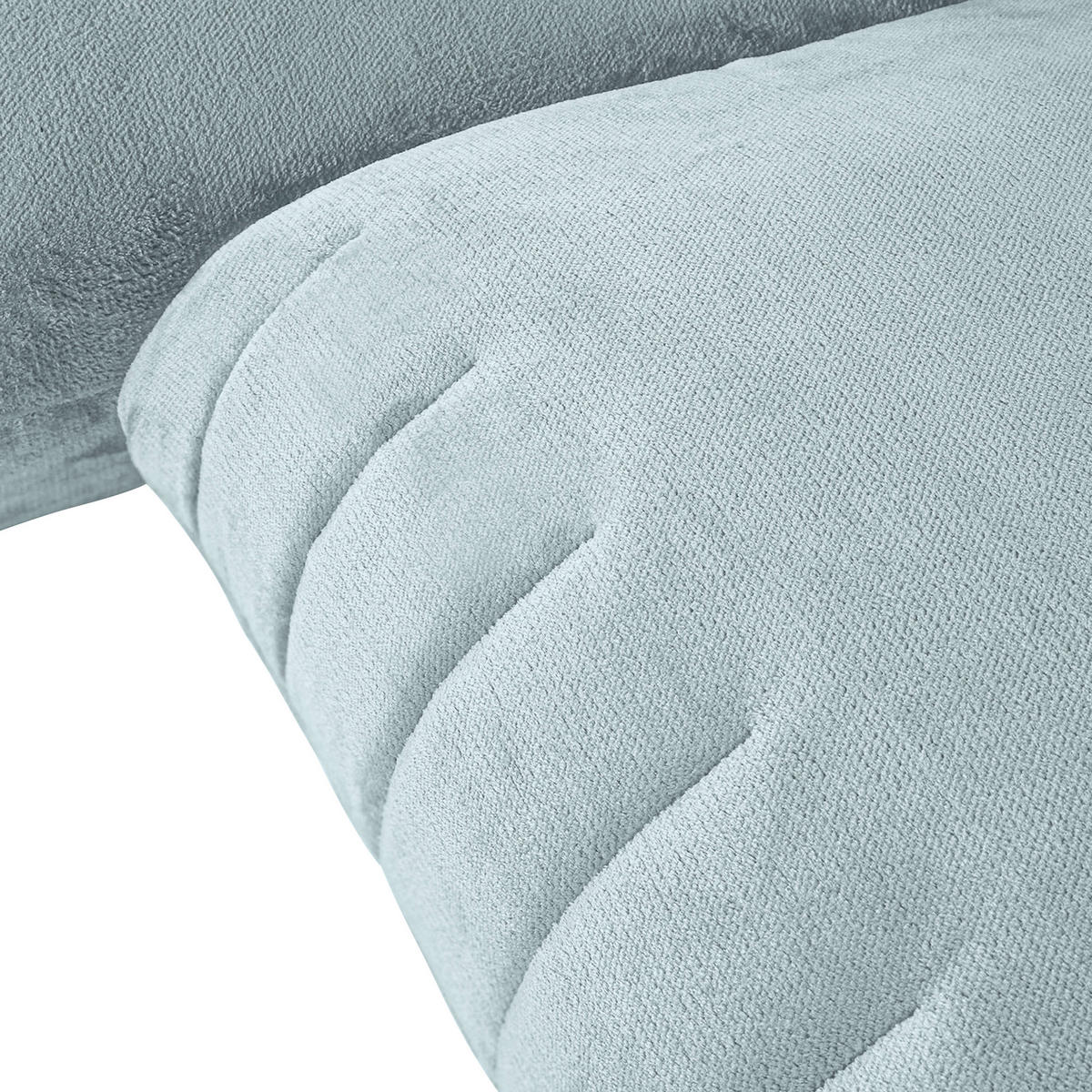 HÖRNSOFFA i plysch mintgrön  - mintgrön/svart, Klassisk, textil/plast (170/270cm) - MID.YOU