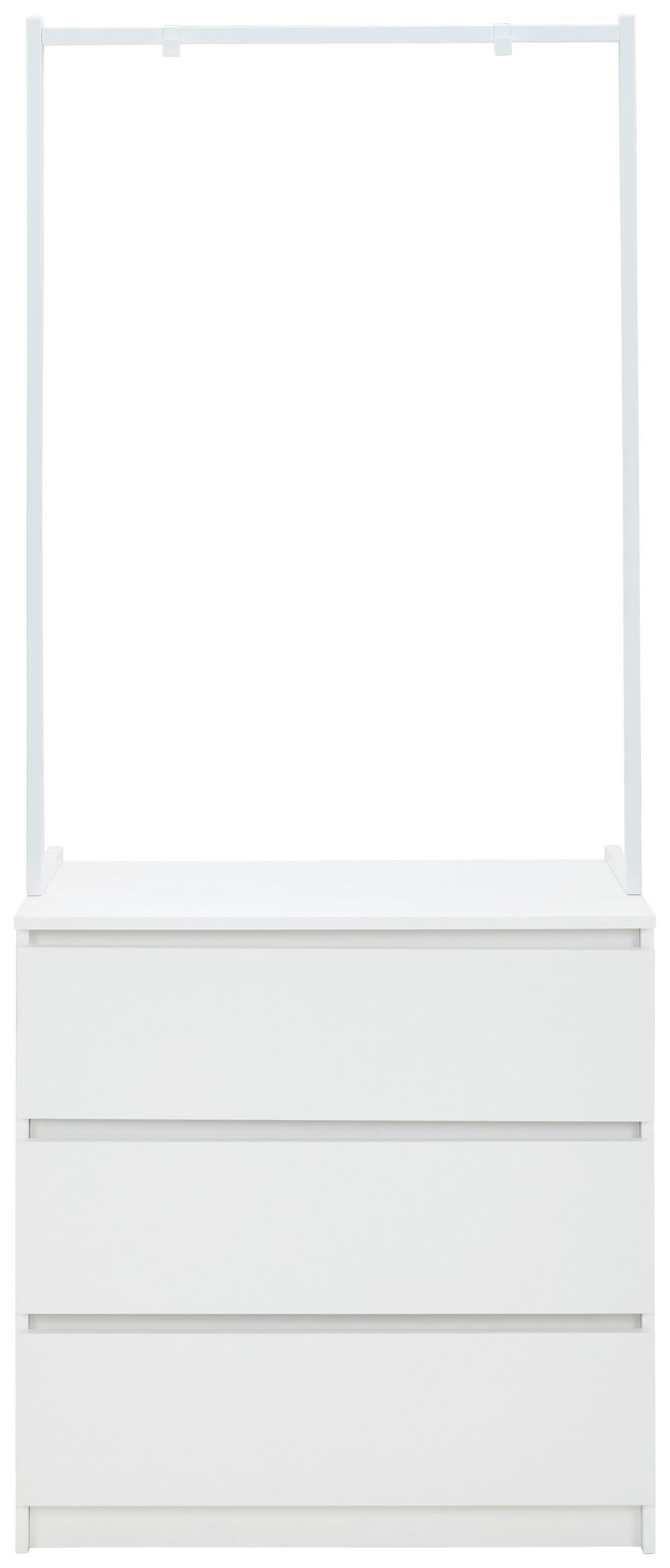 KOMMODE  in 80/195/40 cm  - Weiß, Basics, Holzwerkstoff/Metall (80/195/40cm) - Boxxx