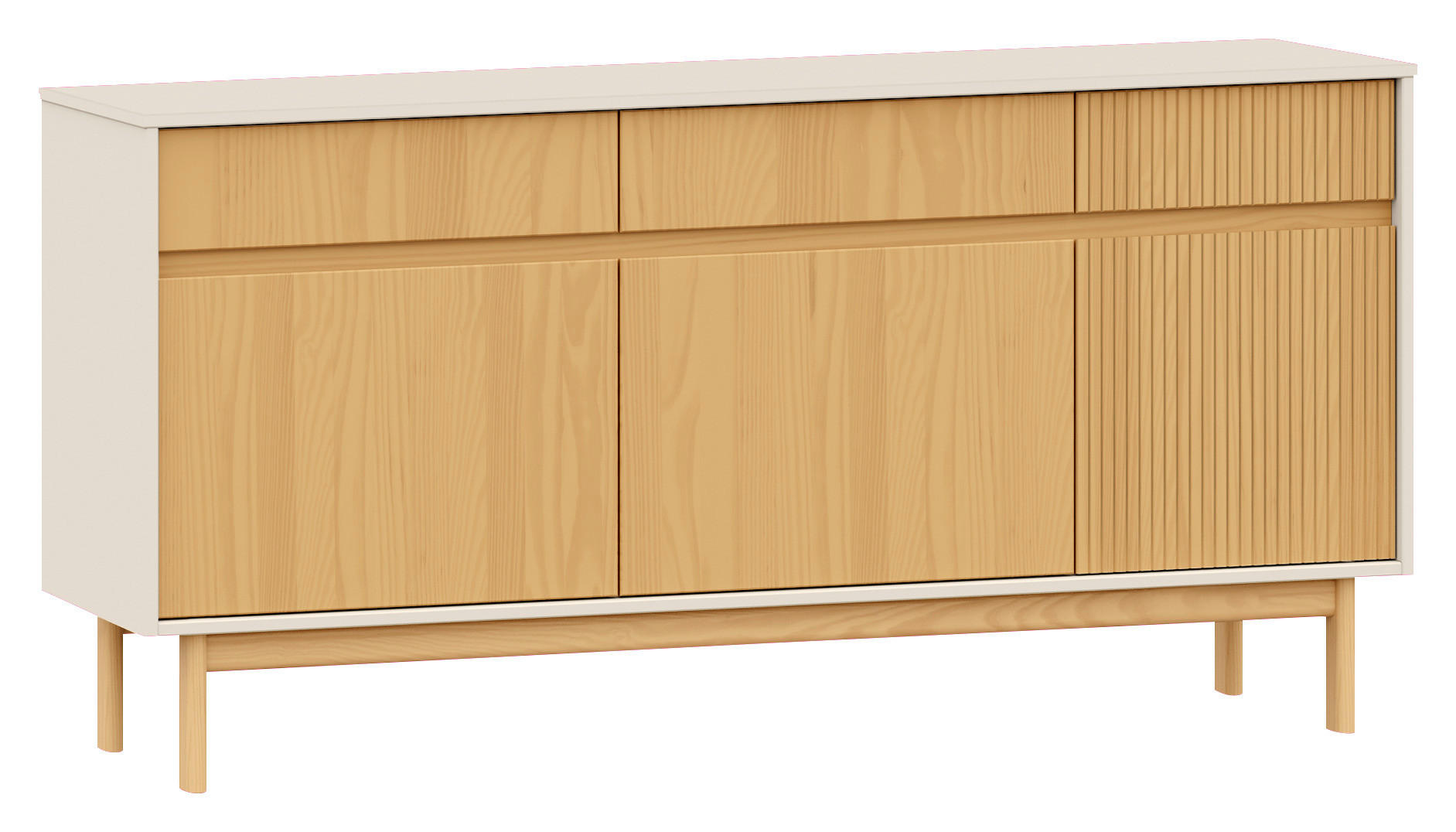 Livetastic Sideboard Cava Natur, Kaschmir 160x78x42 cm