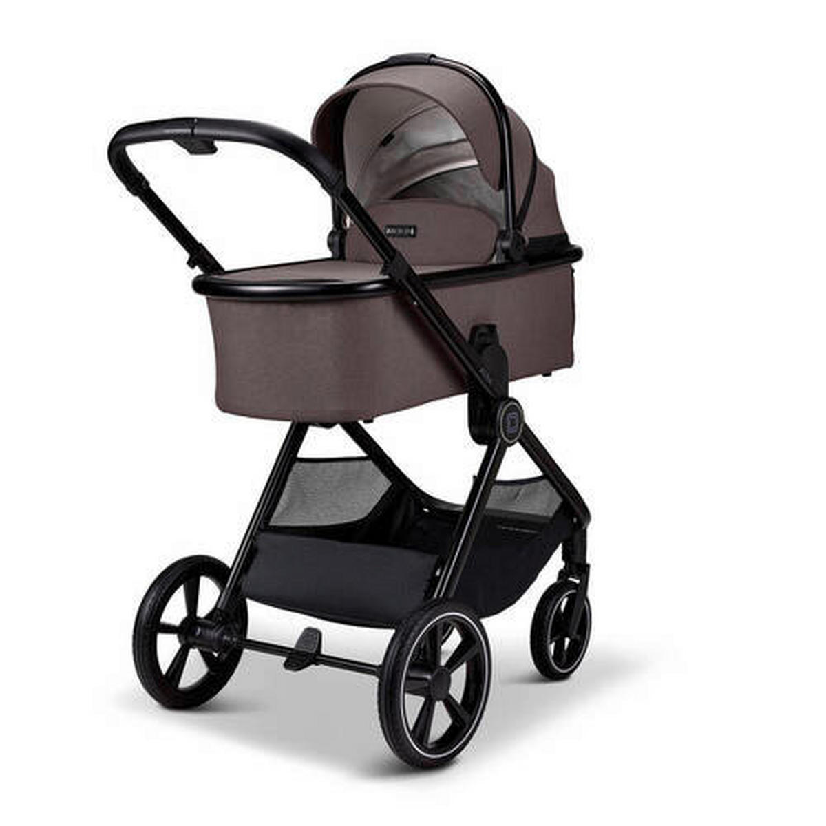 KINDERWAGENSET Aura Set  - Dunkelbraun, Basics (140/61/115cm) - Moon